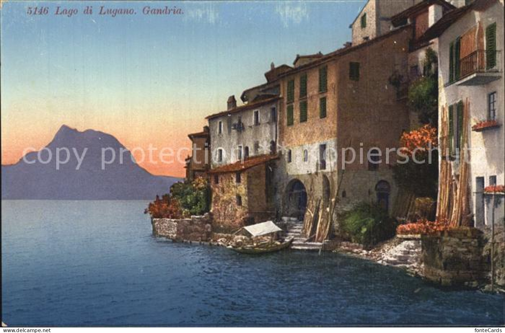 12586497 Gandria Lago Di Lugano Haeuserpartie Am Luganersee Gandria - Andere & Zonder Classificatie