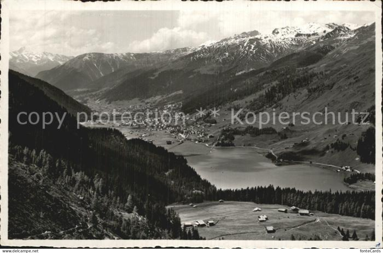 12586367 Davosersee Panorama Blick Gegen Altein Davos - Altri & Non Classificati