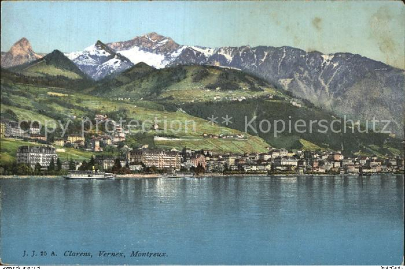 12586257 Clarens Montreux Et Vernex Lac Leman Rochers De Naye Genfersee Montreux - Autres & Non Classés