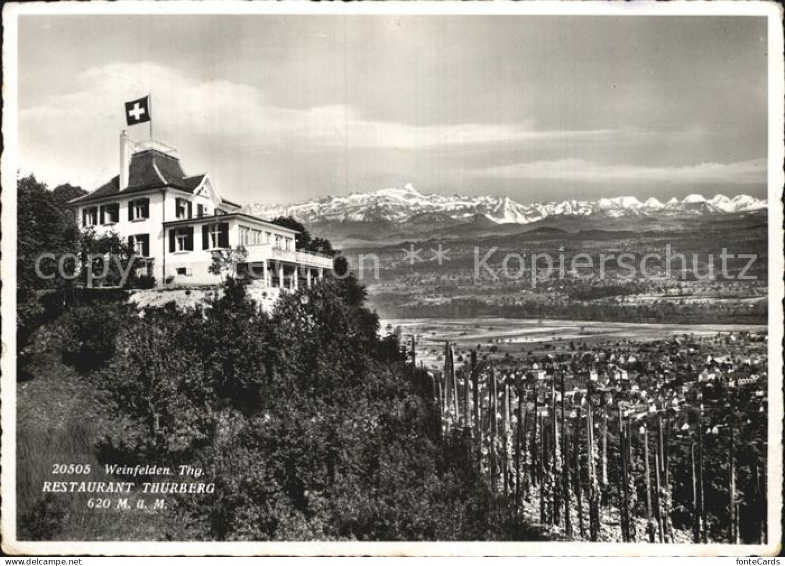 12585357 Weinfelden Restaurant Thurberg Alpenpanorama Weinfelden - Sonstige & Ohne Zuordnung