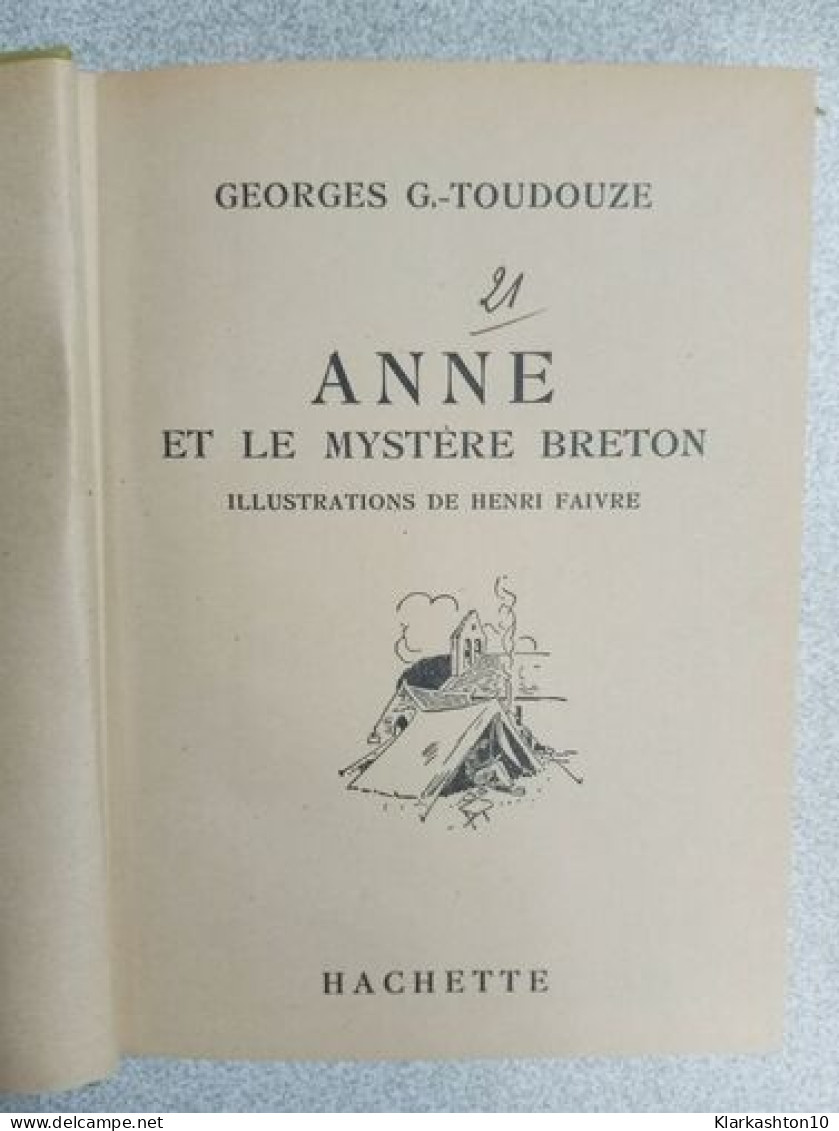 Anne Et Le Mystère Breton - Sonstige & Ohne Zuordnung