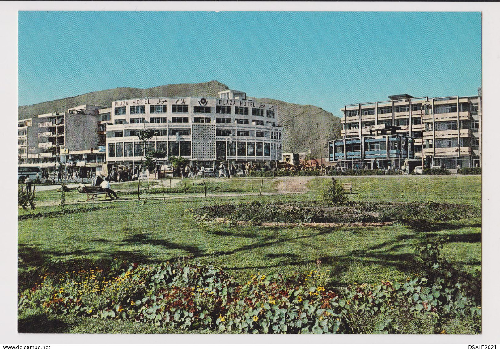 Afghanistan KABUL Mohd Jan Khan Street, PLAZA Hotel, Garden, View Vintage Photo Postcard RPPc AK (1234) - Afganistán