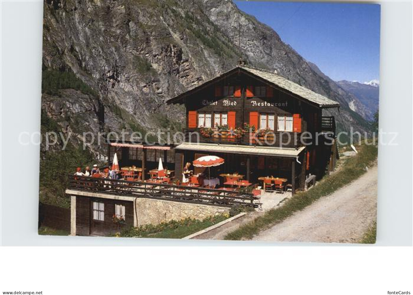 12581257 Zermatt VS Restaurant Chalet Ried Berggaststaette Zermatt VS - Autres & Non Classés