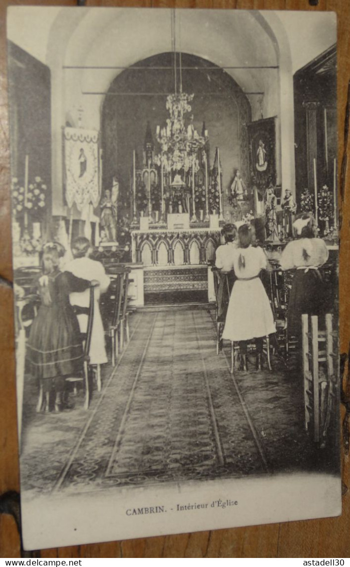 CAMBRIN, Intérieur D'église  ................ 19166 - Andere & Zonder Classificatie