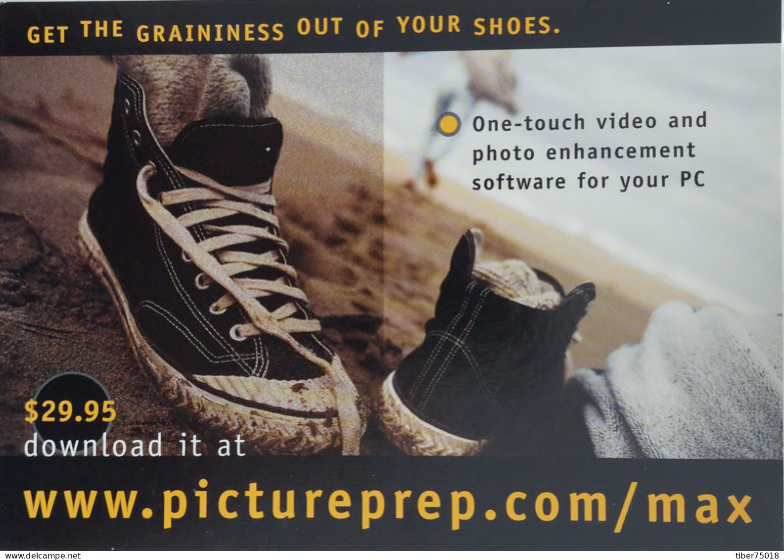 Carte Postale (Tower Records) Get The Graininess Out Of Your Shoes - Picture Prep (chaussures) - Publicité