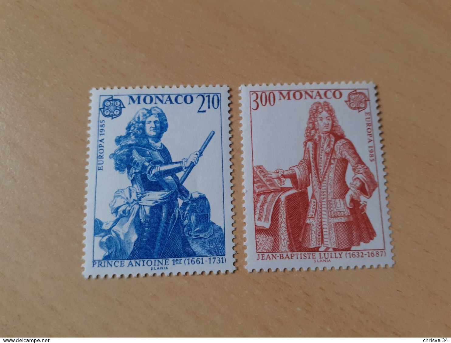 TIMBRES   MONACO   ANNEE   1985   N  1459  /  1460   NEUFS   LUXE** - Nuovi