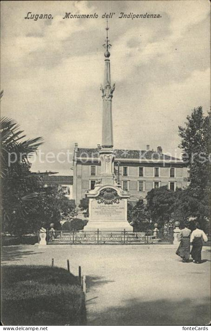 12577947 Lugano TI Monumento Dell Indipendenza Lugano - Sonstige & Ohne Zuordnung