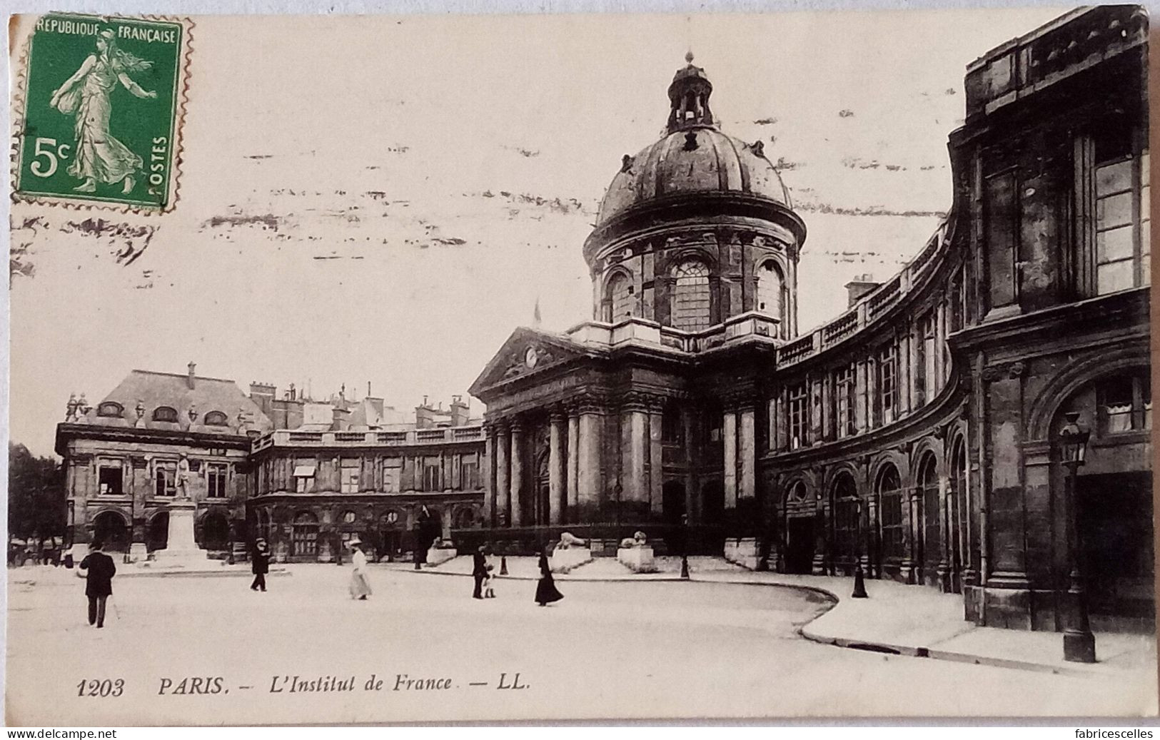 CPA  Circulée 1915, Paris - L'Institut De France  (43) - Autres Monuments, édifices