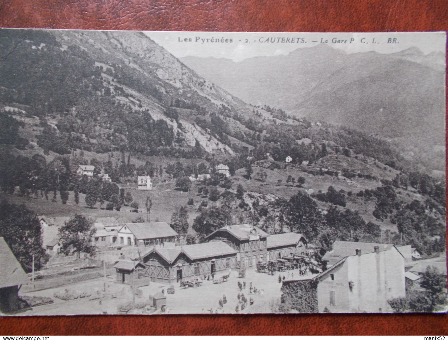 65 - CAUTERETS - La Gare. (nombreux Attelages) - Cauterets