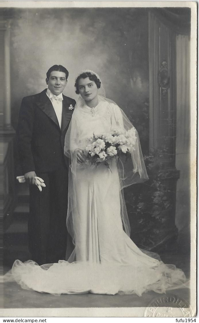 98 - Carte Photo - Portrait D'un Couple - Mariage - Photographs