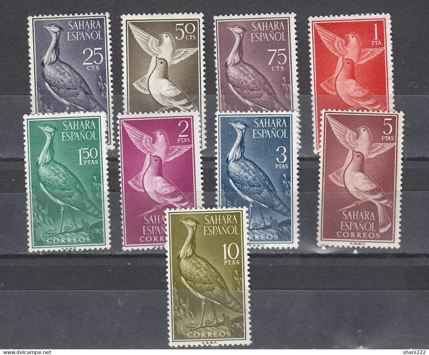 Spanish Sahara 1961 Birds  MNH Set (e-861) - Spaanse Sahara