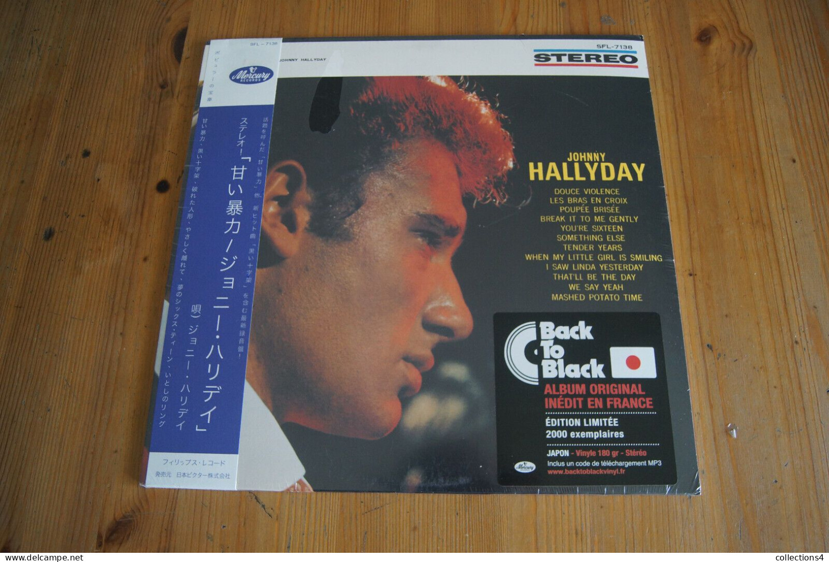 JOHNNY HALLYDAY DOUCE VIOLENCE REEDITION DU LP JAPONAIS LP NEUF SCELLE 2000 EX - Rock