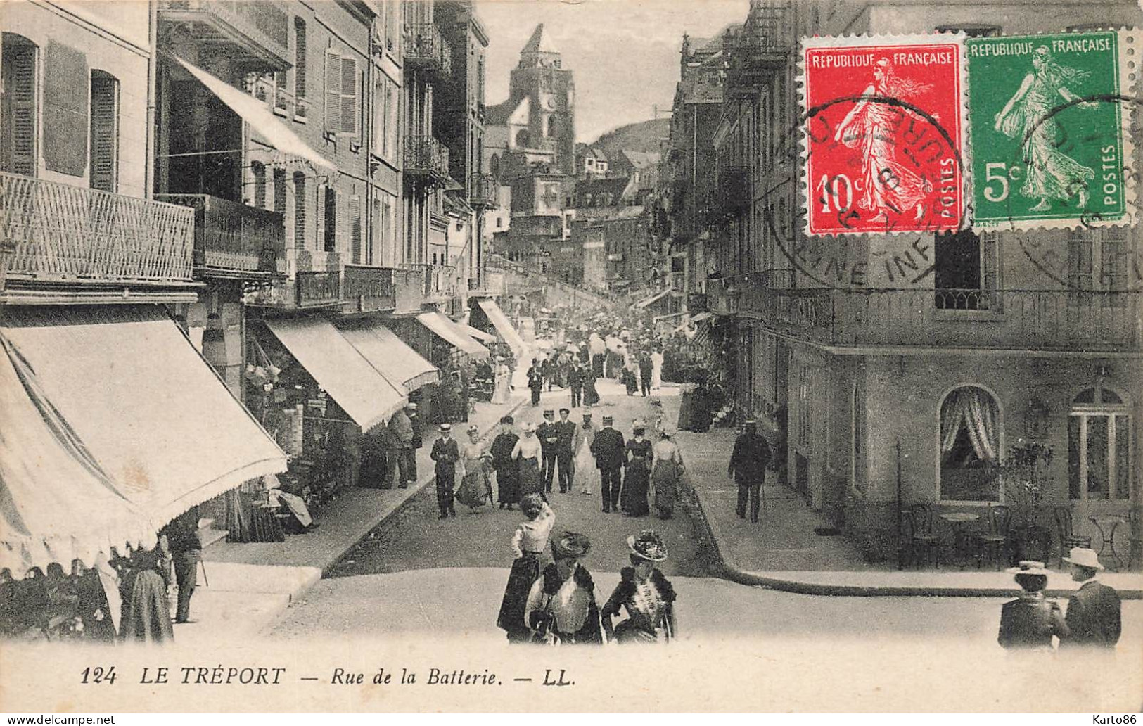 Le Tréport * Rue De La Batterie * Commerces Magasins - Le Treport