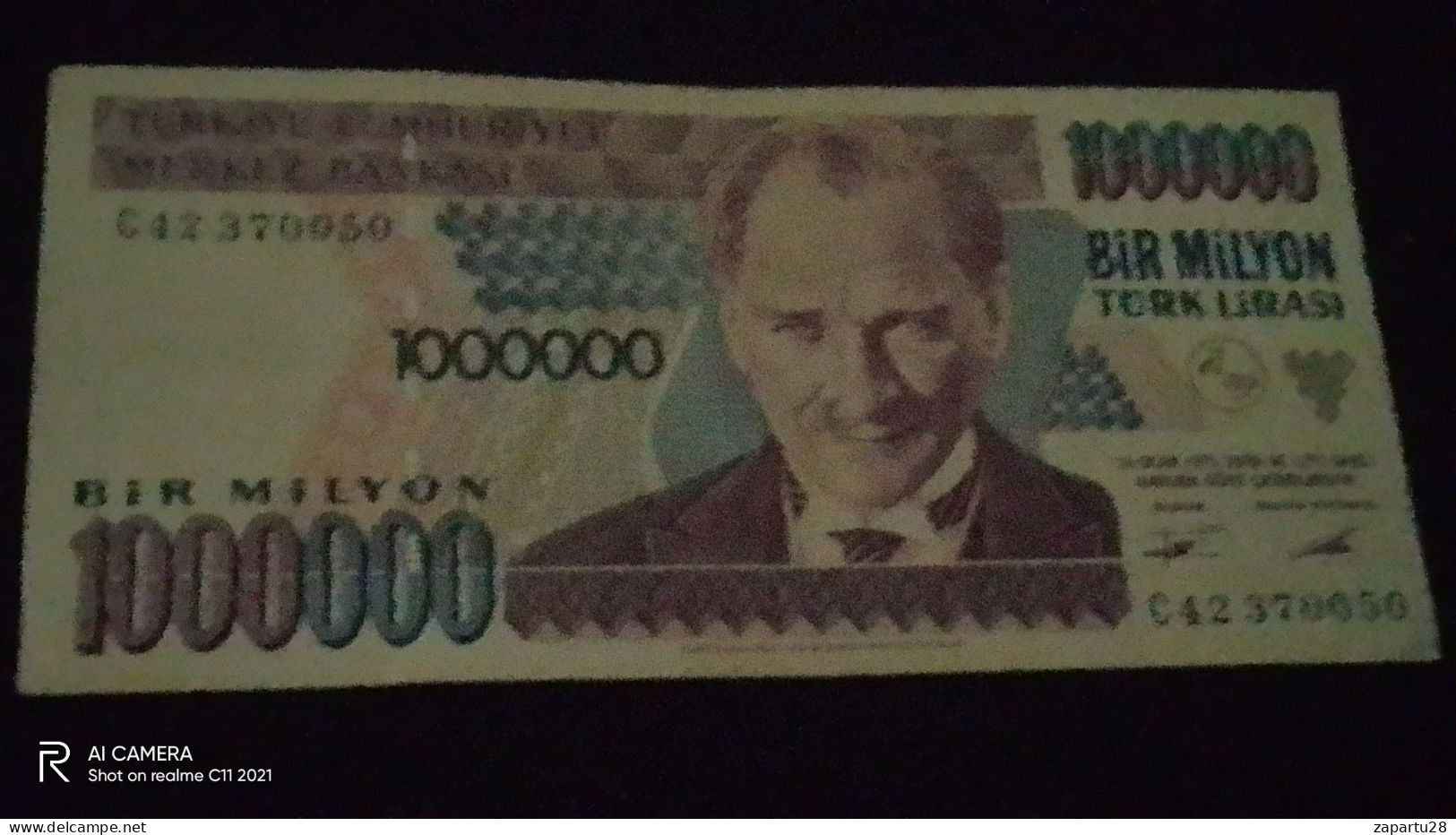 TÜRKİYE -   1000000 TL -    C42      XF - Turquie