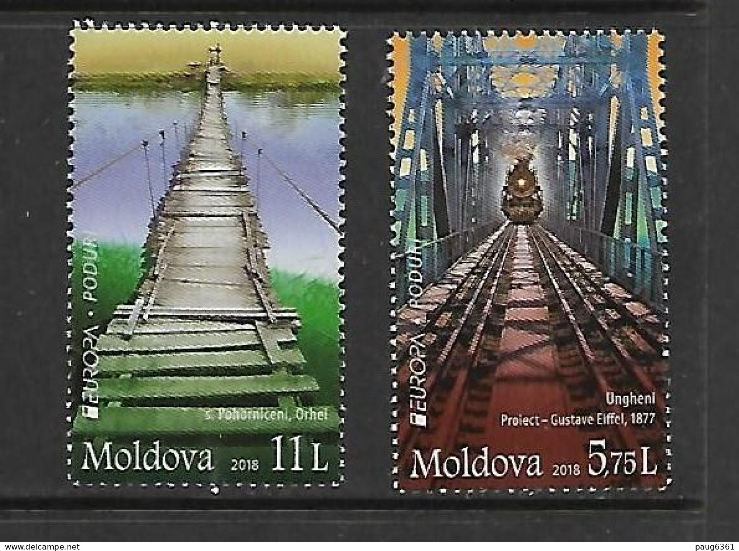 MOLDAVIE 2018 PONTS-EUROPA YVERT N°895/896 NEUF MNH** - Bruggen