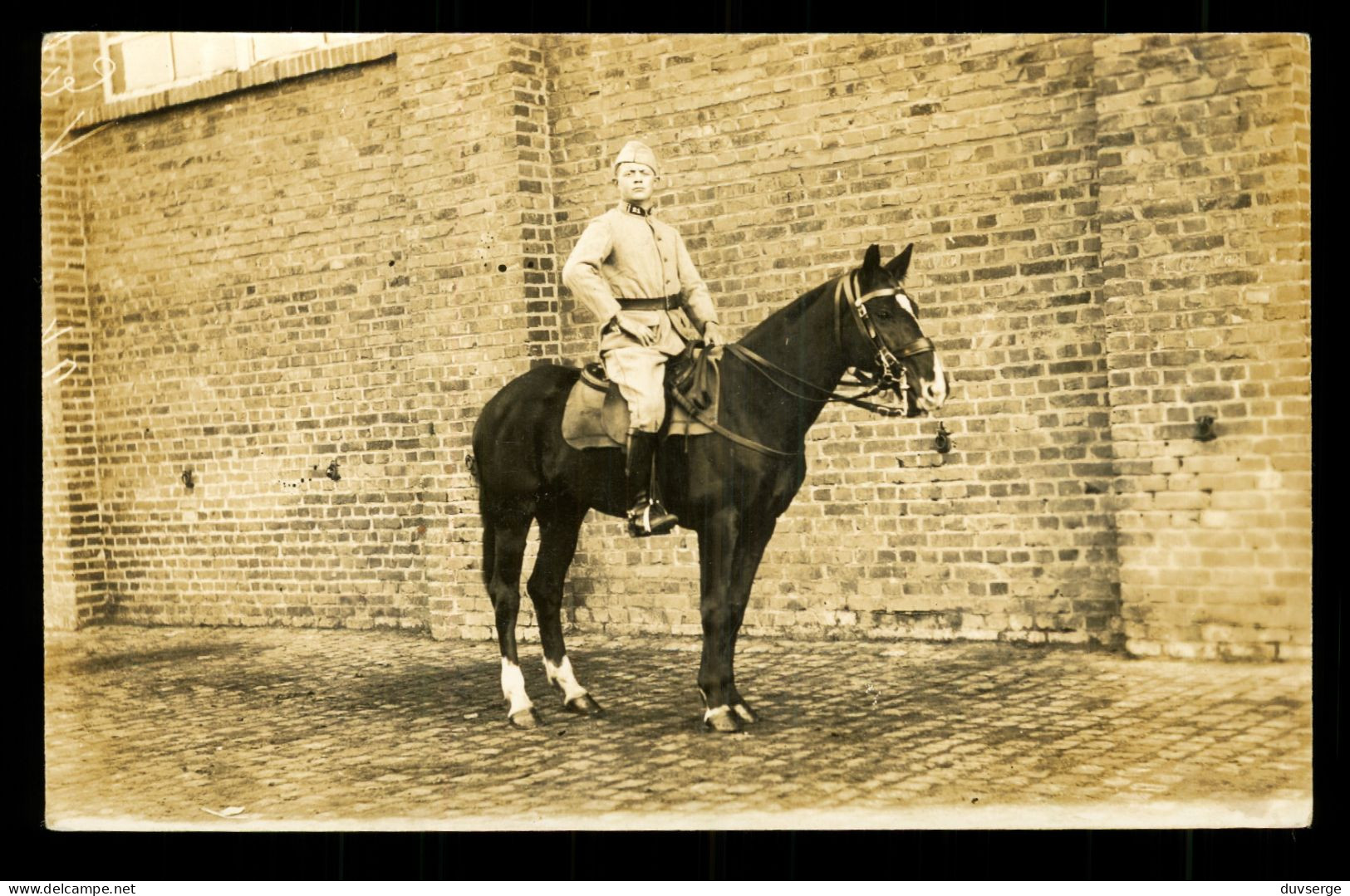 Carte Photo Militaire Soldat Cavalier Du 21eme Regiment ( Format 9cm X 14cm ) - Regiments