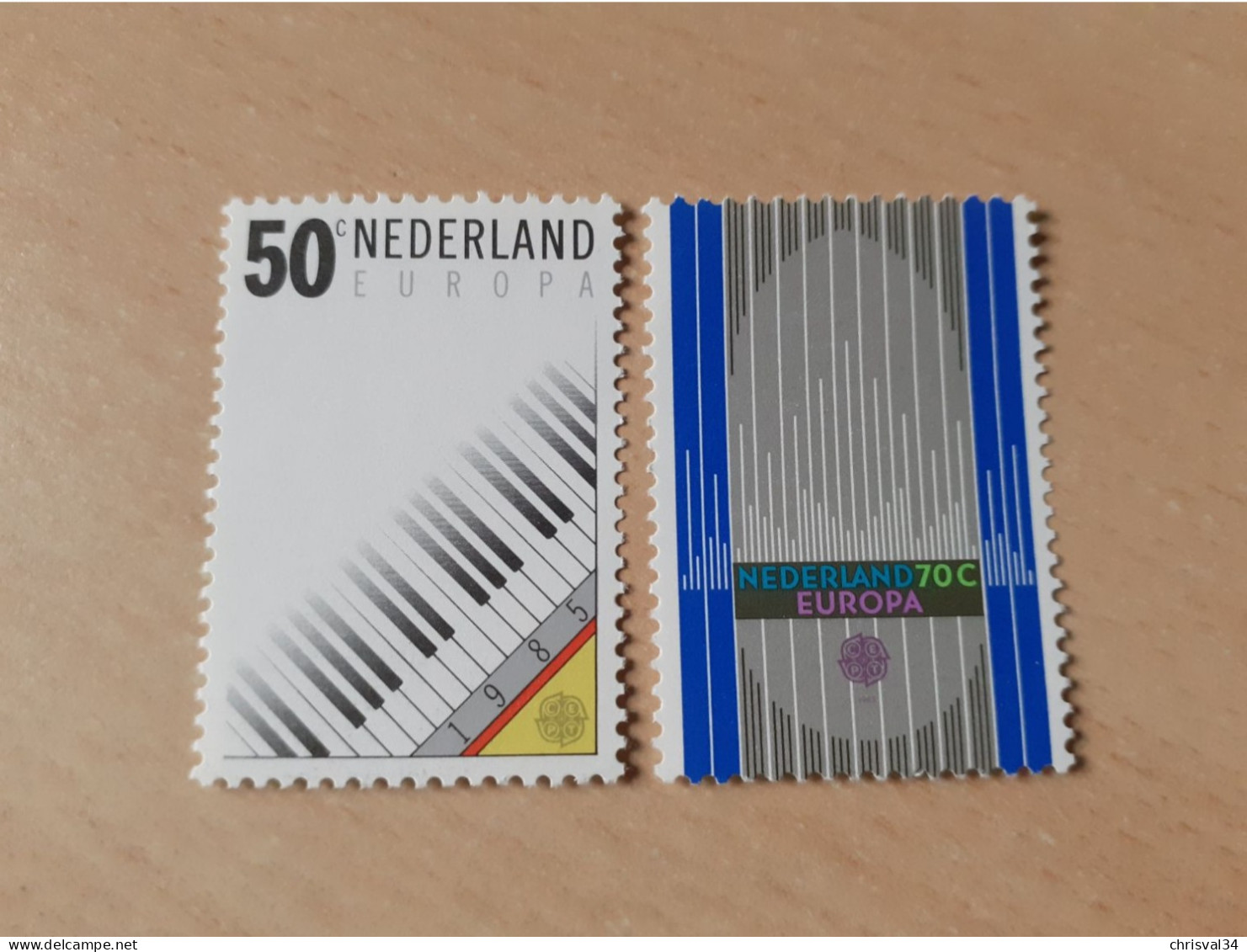 TIMBRES   PAYS-BAS   ANNEE   1985   N  1244  /  1245   NEUFS   LUXE** - Nuovi