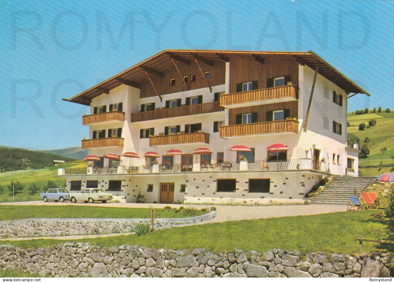 CARTOLINA  C14 SIUSI M.1000,BOLZANO,TRENTINO ALTO ADIGE-HOTEL-PENSIONE FLORIAN-MONTAGNA,VACANZA,VIAGGIATA 1968 - Bolzano