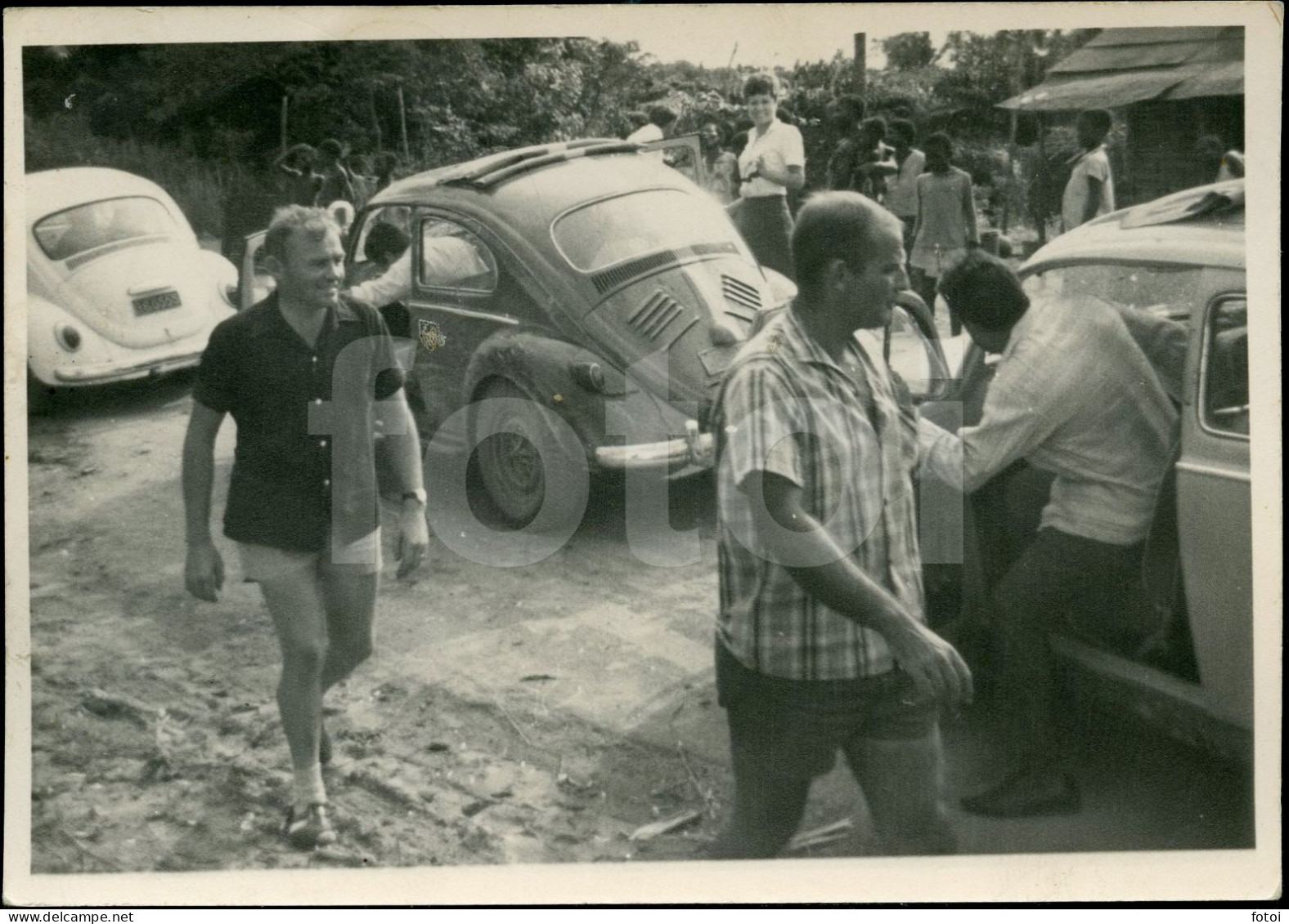 1969 AMATEUR PHOTO FOTO RARE KAFER FUSCA BEETLE COCCINELLE VW VOLKSWAGEN RIO DE JANEIRO BRASIL BRAZIL AT23 - Automobile