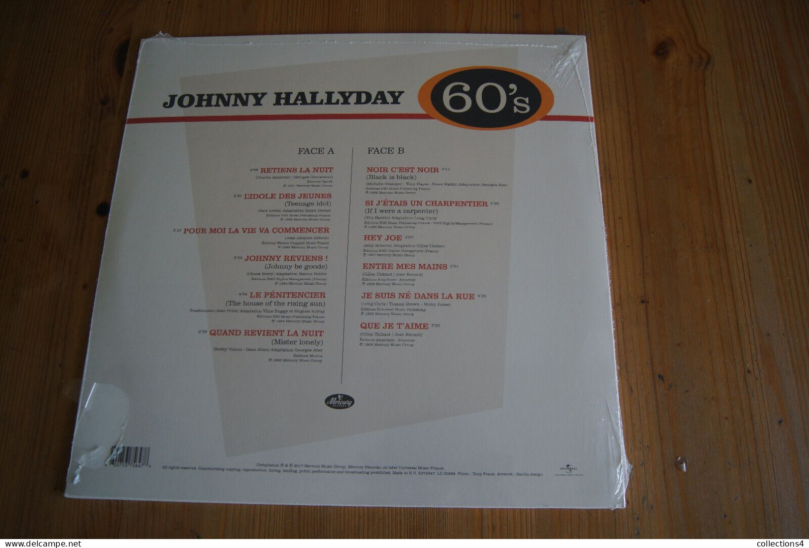 JOHNNY HALLYDAY BEST OF 60'S LP NEUF SCELLE SORTIE 2017 - Rock