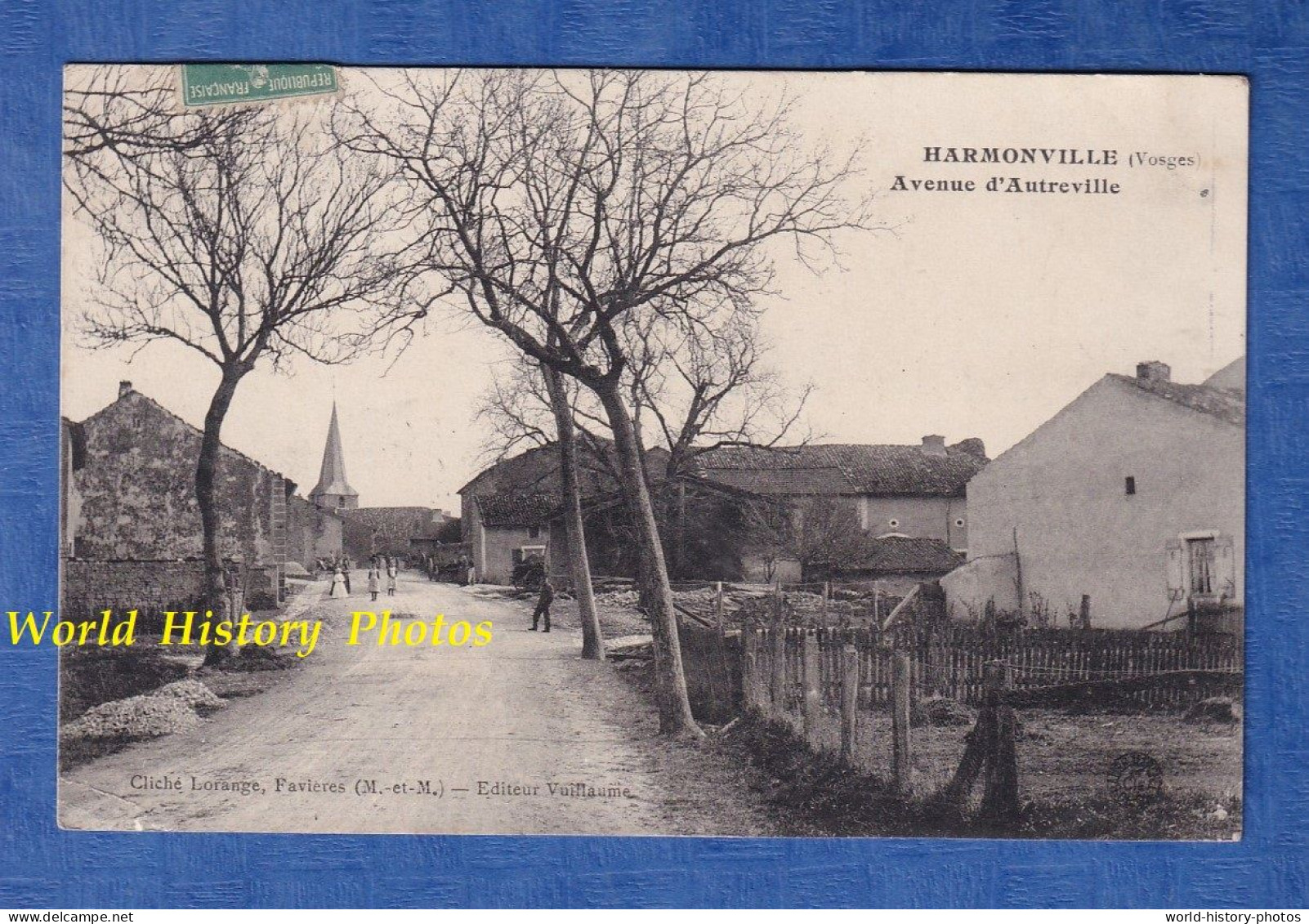 CPA - HARMONVILLE - Avenue D' Autreville - Signé Chanry - Photo Lorange à Favieres -p. Punerot Colombey Les Belles - Andere & Zonder Classificatie