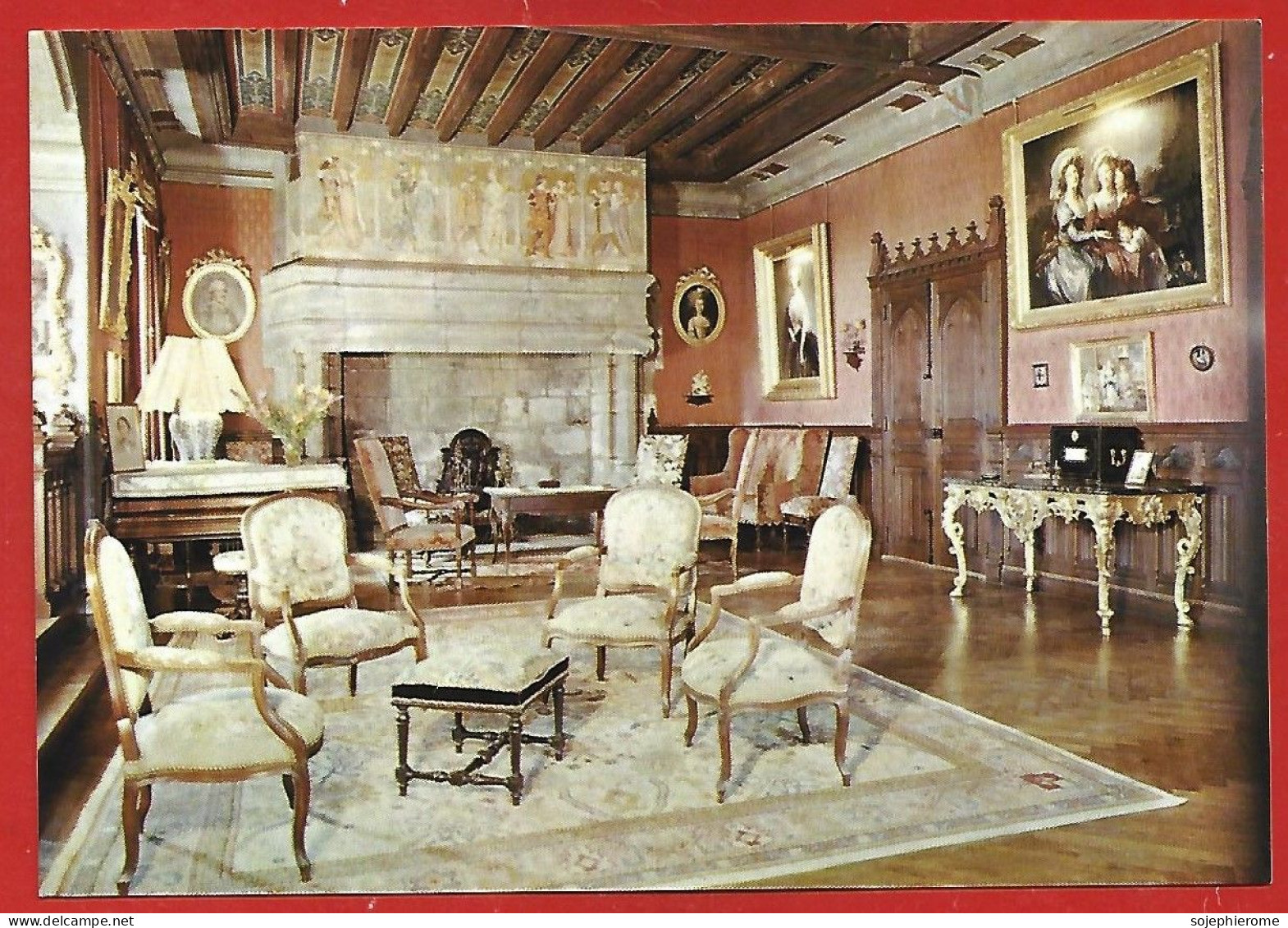 Polminhac (15) Château De Pesteils Grand Salon 2scans - Andere & Zonder Classificatie