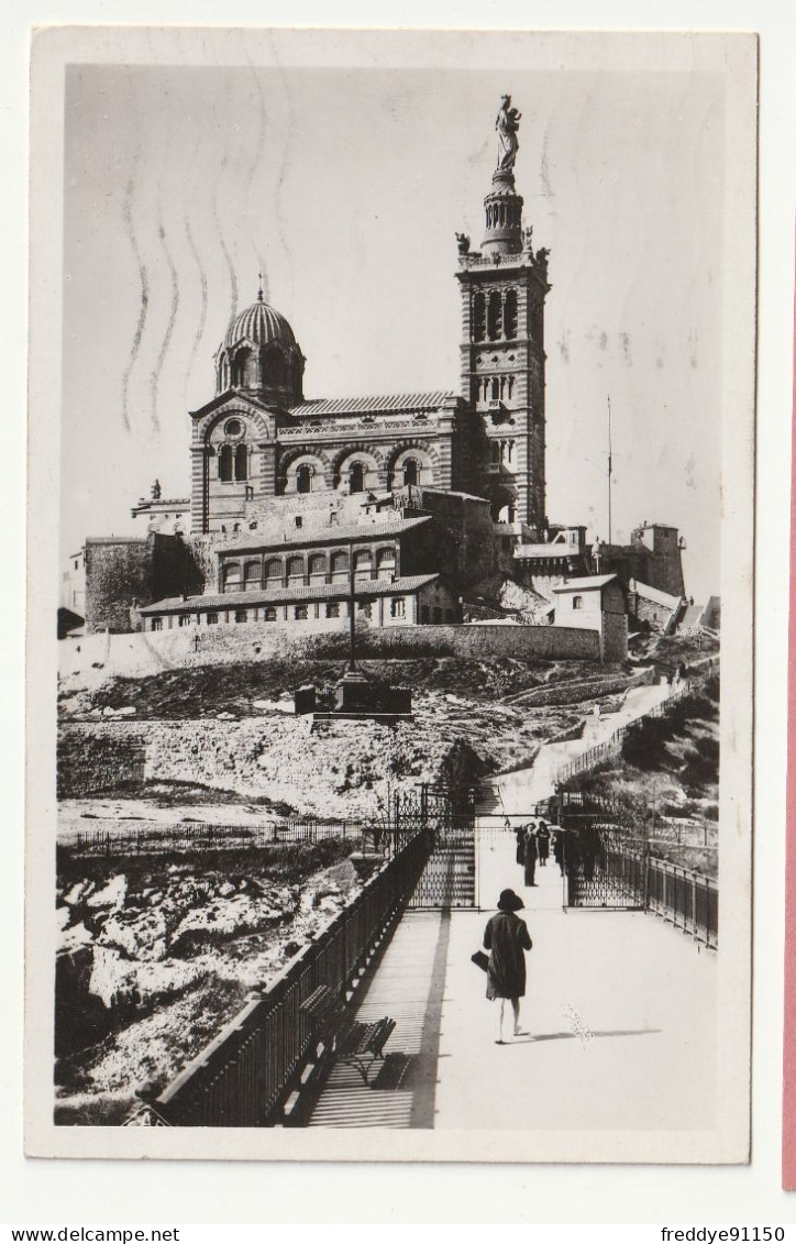13 . MARSEILLE . N.D DE LA  GARDE 1939 - Notre-Dame De La Garde, Funicolare E Vergine