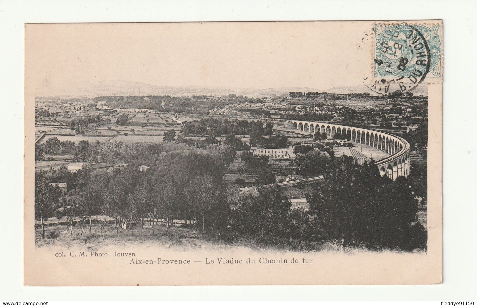 13 . Aix En Provence . Le Viaduc Du Chemin De  Fer  1905 - Aix En Provence