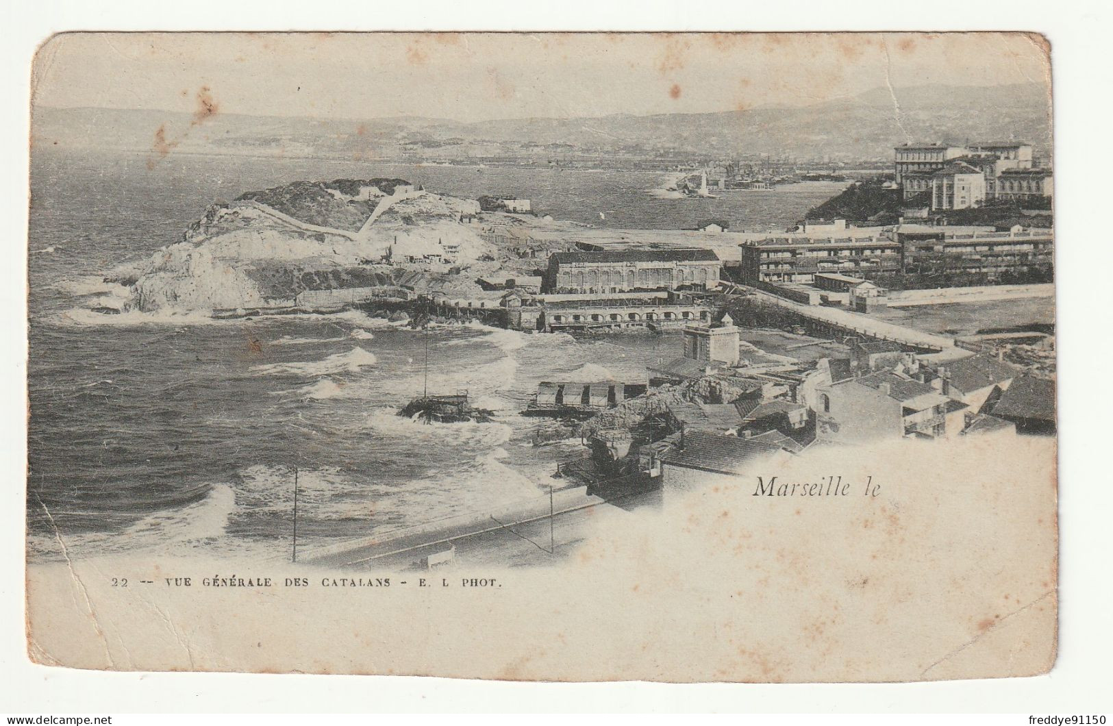 13 . MARSEILLE .  VUE GENERALE DES CATALANS  - Puerto Viejo (Vieux-Port), Saint Victor, Le Panier