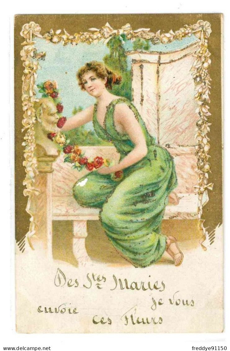 13 . Saintes Maries De La Mer .  Je Vous Envoie Ces Fleurs . Fantaisie Femme 1906 - Saintes Maries De La Mer