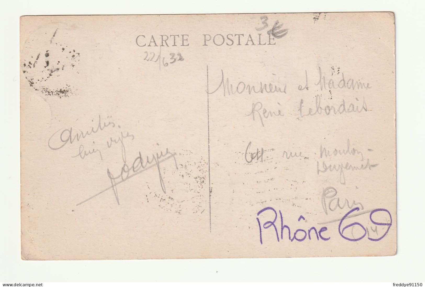 13 . MARSEILLE . COURRIER RENTRANT AU PORT. BATEAUX  . 1932 - Joliette, Zone Portuaire