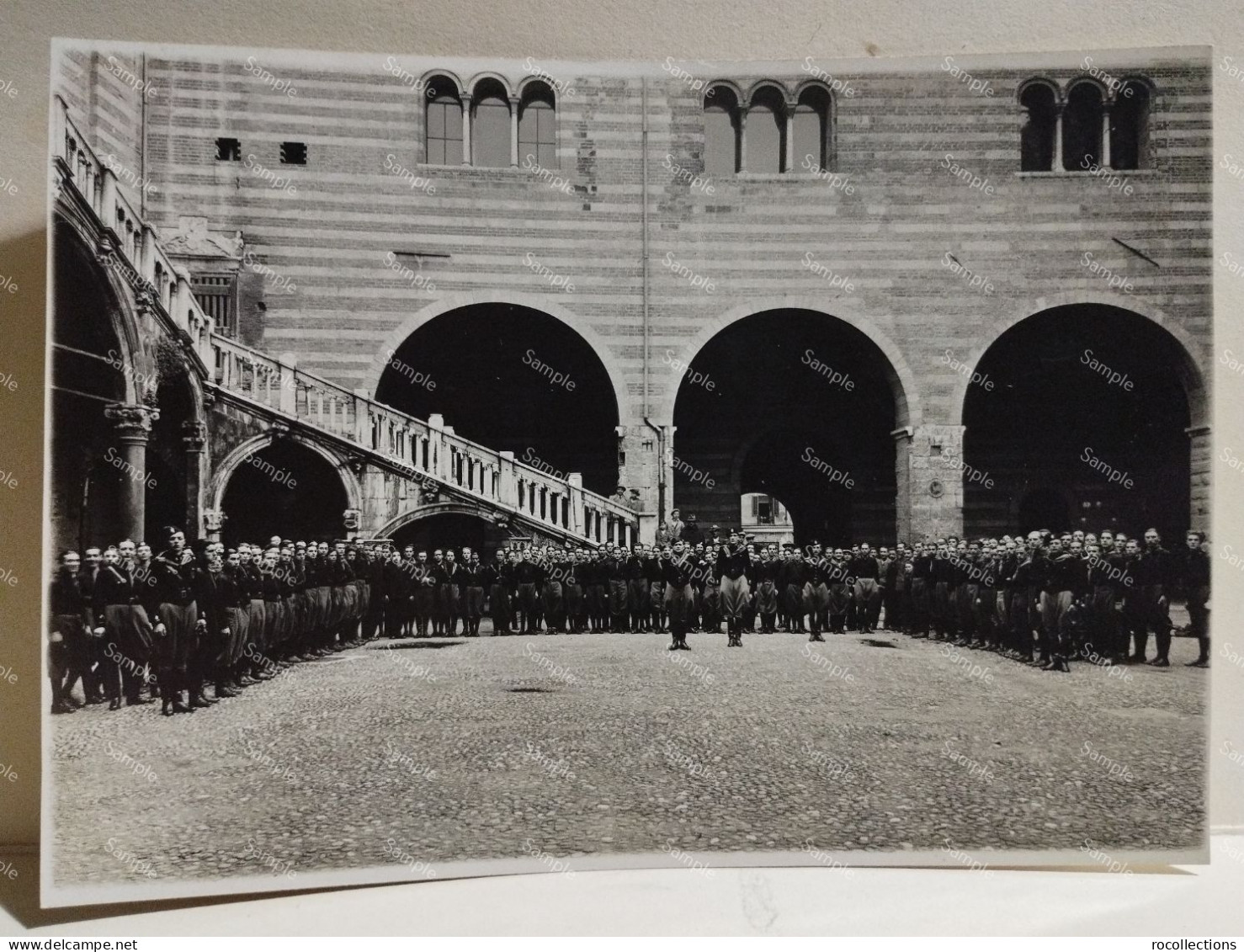 Italia Foto Militari Ventennio Fascista Fascio Giovanile Di Combattimento GIOVANNI RANDACCIO Verona 21.04.1933. 17x12 Cm - Guerra, Militares