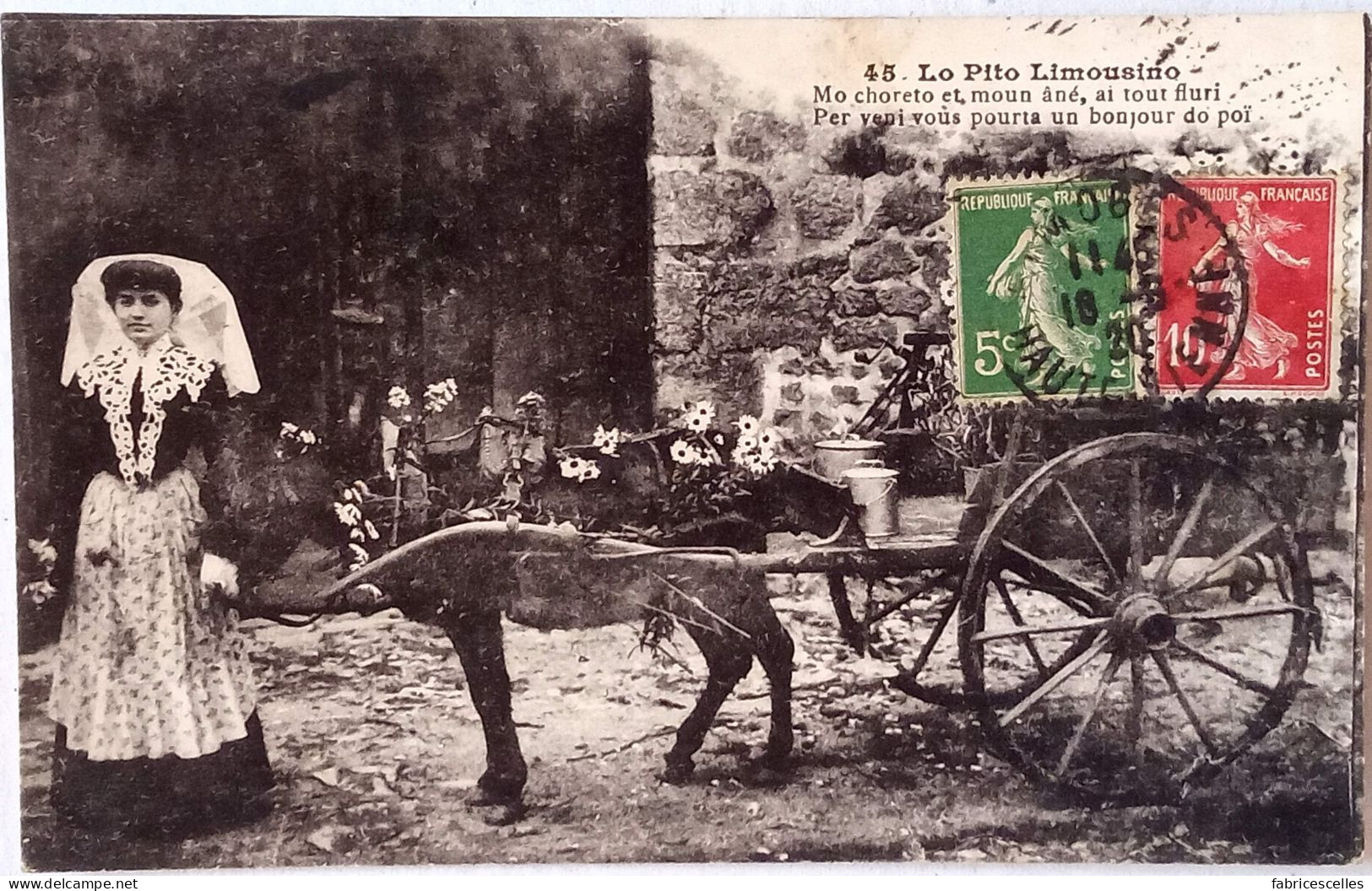 CPA  Circulée 1920, Limousin - Lo Pito Limousino    (45) - Autres & Non Classés