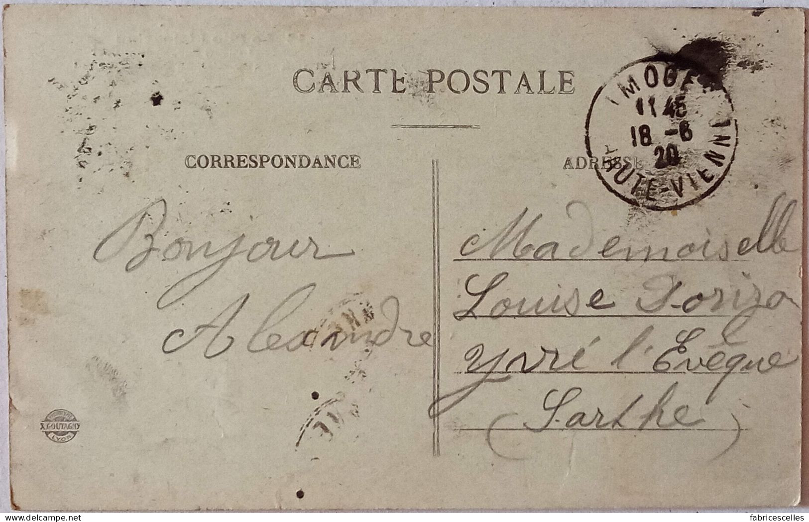 CPA  Circulée 1920, Limousin - Lo Pito Limousino    (45) - Otros & Sin Clasificación