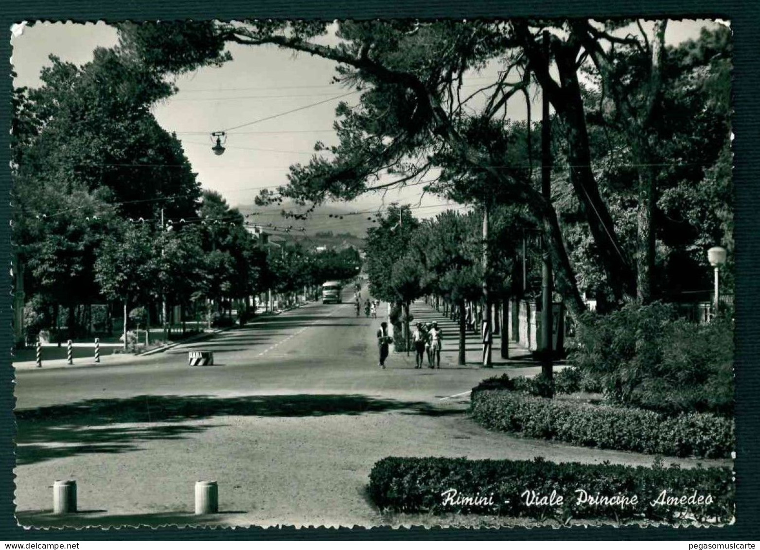 BF182 RIMINI VIALE PRINCIPE AMEDEO - ANIMATA 1955 - Rimini