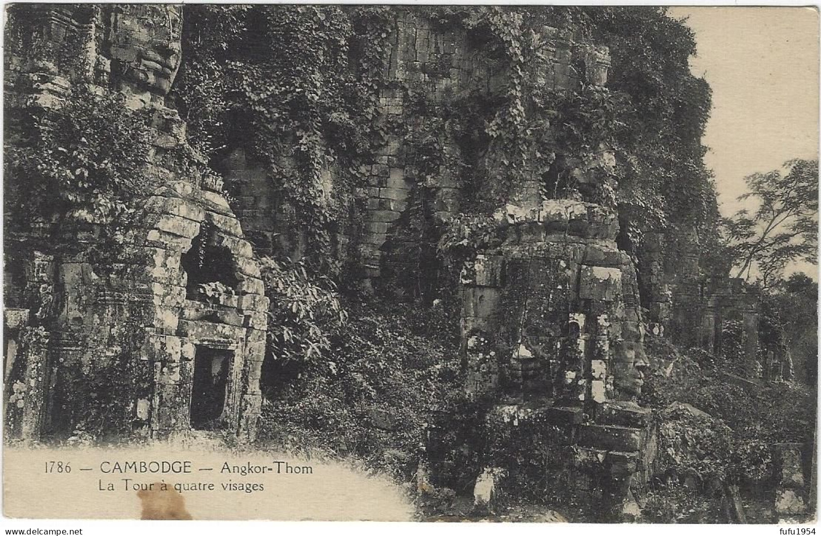 99 - INDOCHINE - CAMBODGE - Angkor-Thom - La Tours à Quatre Visages - Viêt-Nam