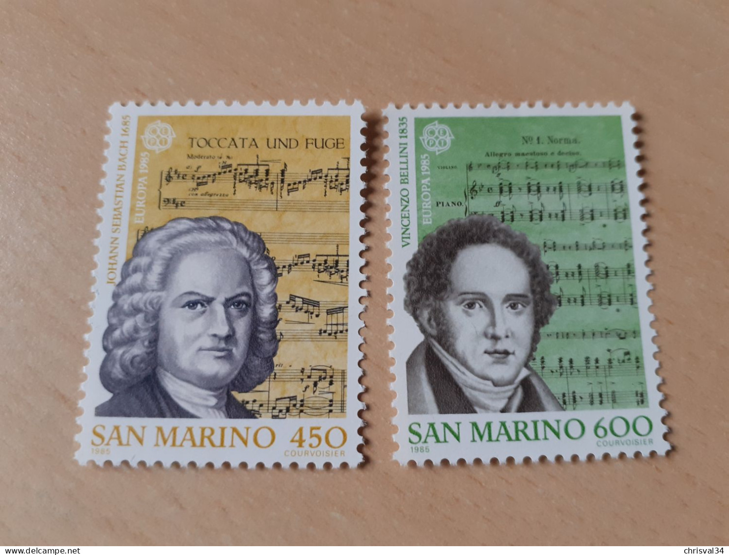 TIMBRES   SAINT-MARIN   ANNEE   1985   N  1107  /  1108   NEUFS   LUXE** - Nuovi