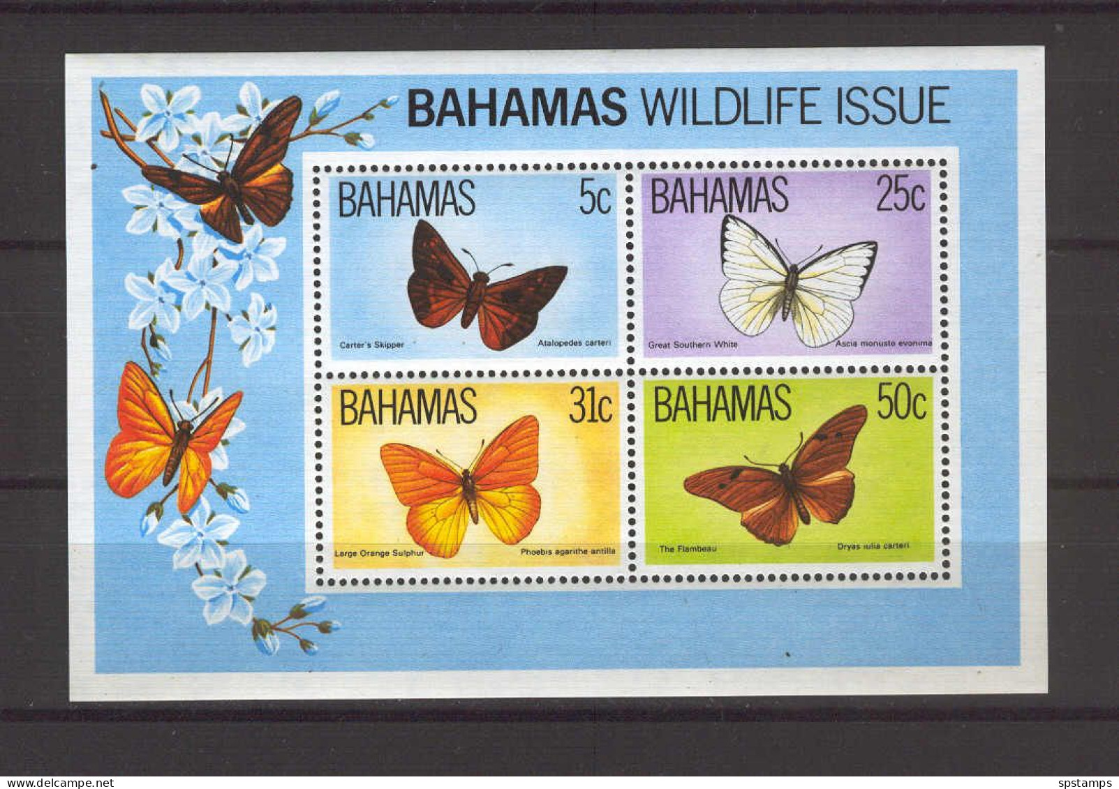 Bahamas 1983 Butterflies MS MNH - Papillons