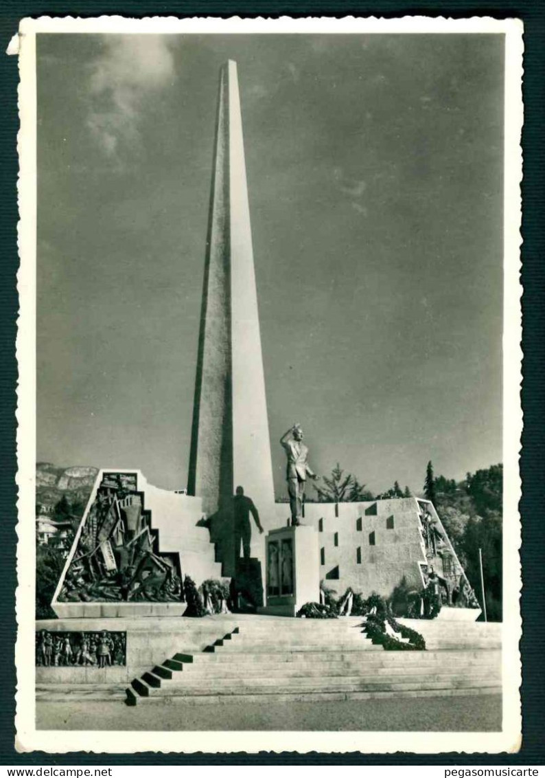 BF186 TRENTO - MONUMENTO AD ALCIDE DE GASPERI - 1958 - Trento