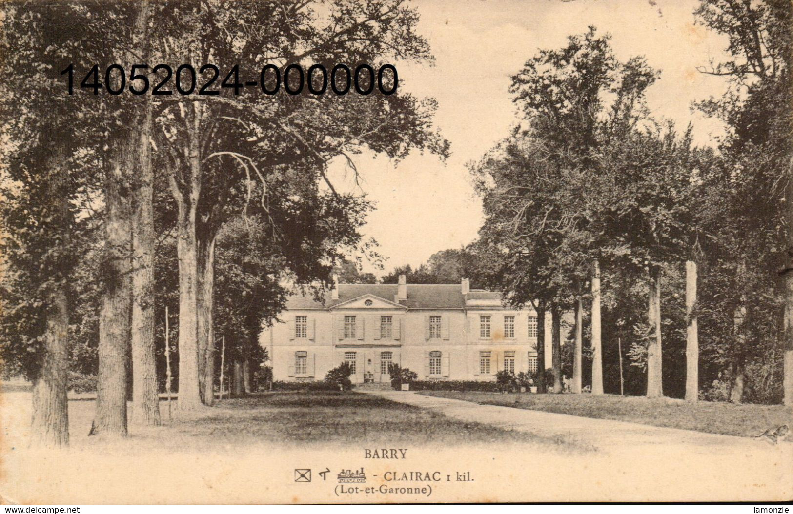 CLAIRAC. Cpa   -  BARRY.  (scans Recto-verso) - Autres & Non Classés