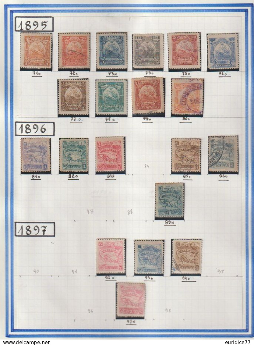 Coleccion De Sellos Nicaragua 1869-1990 - Muy Allto Valor En Catalogo - Nicaragua