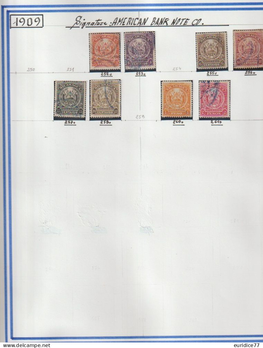 Coleccion de sellos Nicaragua 1869-1990 - Muy allto valor en catalogo