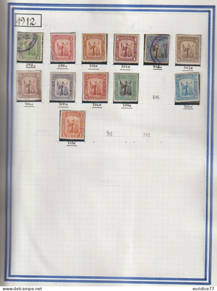 Coleccion de sellos Nicaragua 1869-1990 - Muy allto valor en catalogo