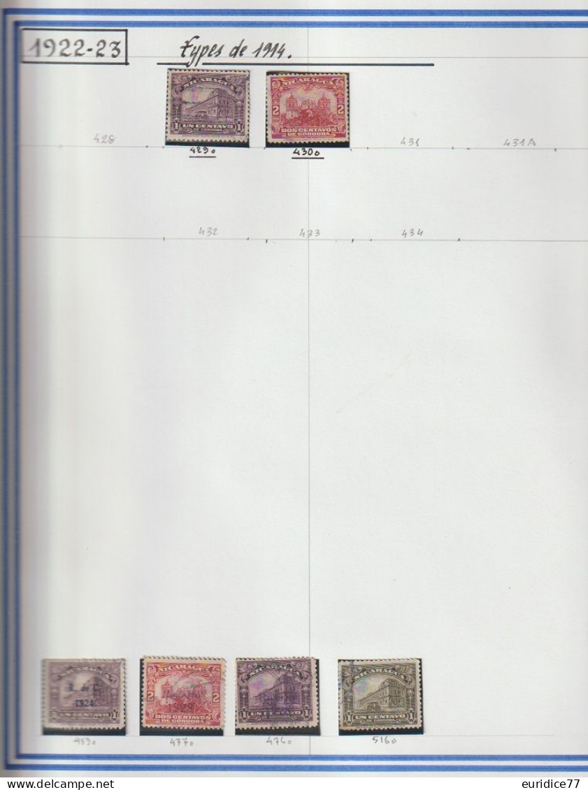 Coleccion de sellos Nicaragua 1869-1990 - Muy allto valor en catalogo