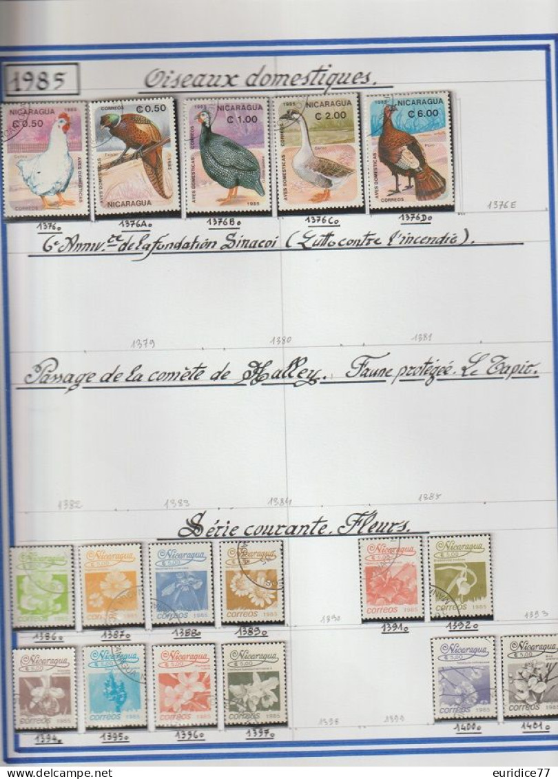 Coleccion de sellos Nicaragua 1869-1990 - Muy allto valor en catalogo