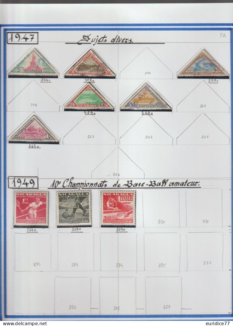 Coleccion de sellos Nicaragua 1869-1990 - Muy allto valor en catalogo