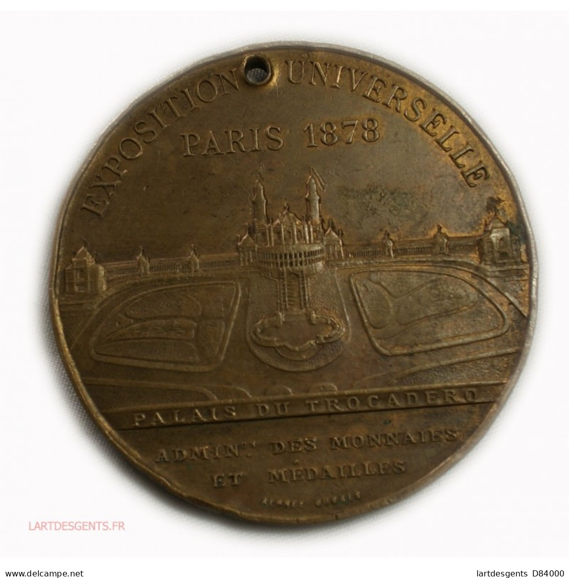 Médaille Exposition Universelle Paris 1878 Par Oudiné, A. Dubois - Adel