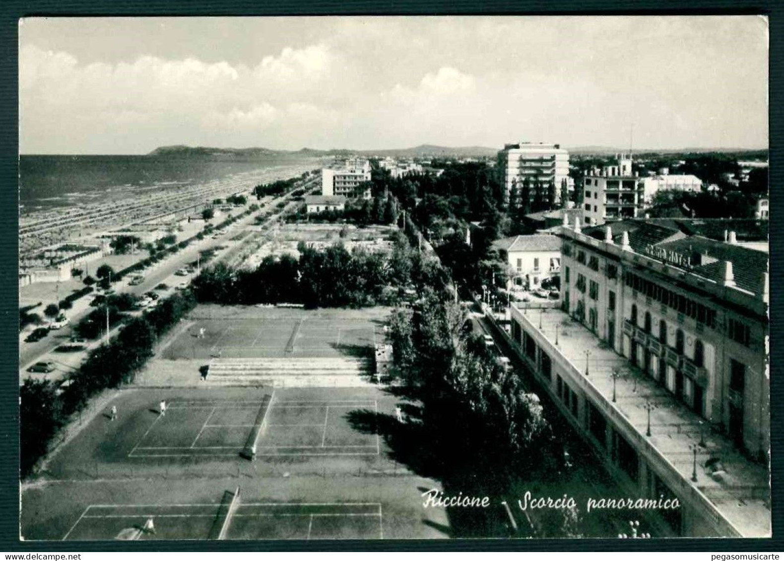 BF192 RICCIONE - SCORCIO PANORAMICO - RIMINI 1950 CIRCA - Autres & Non Classés