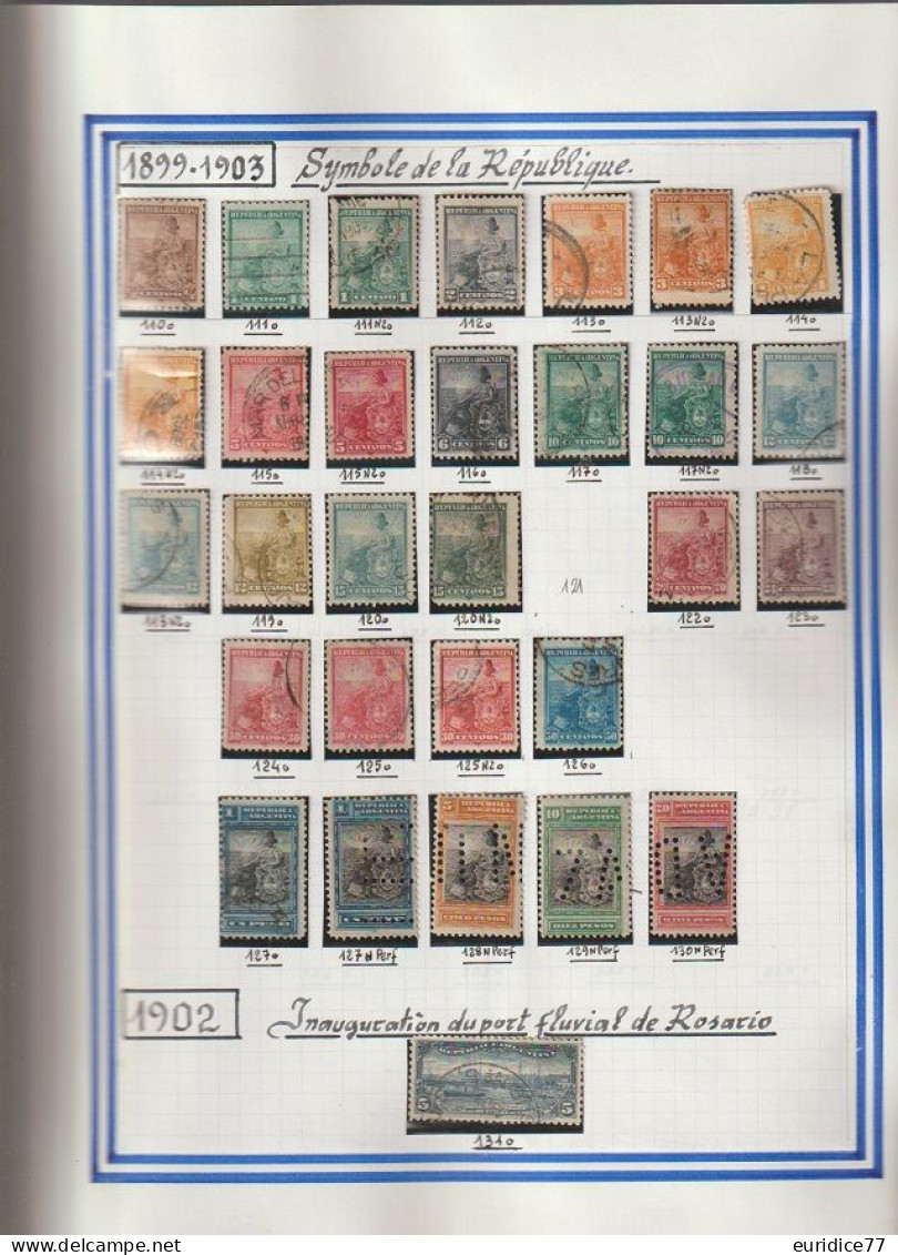 Coleccion de sellos Argentina 1858-1989 - Muy allto valor en catalogo