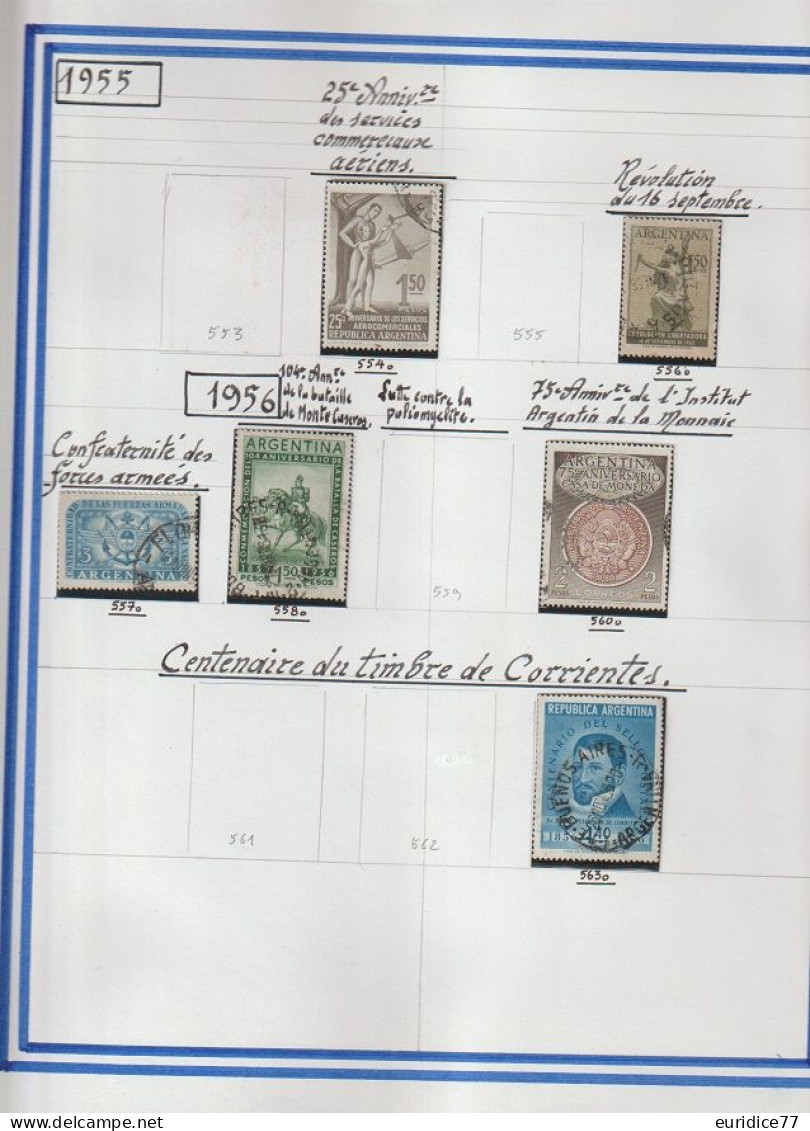 Coleccion de sellos Argentina 1858-1989 - Muy allto valor en catalogo